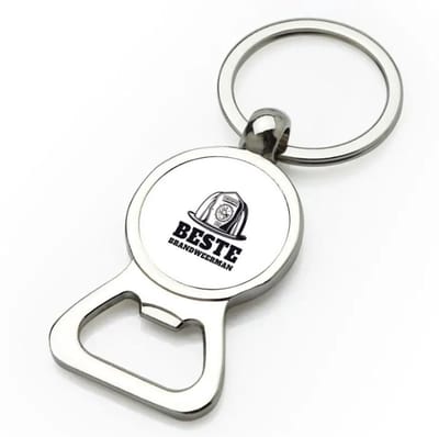 Akyol - beste brandweerman flesopener - Beste brandweerman - collega - cadeau - 9 bij 3 cm