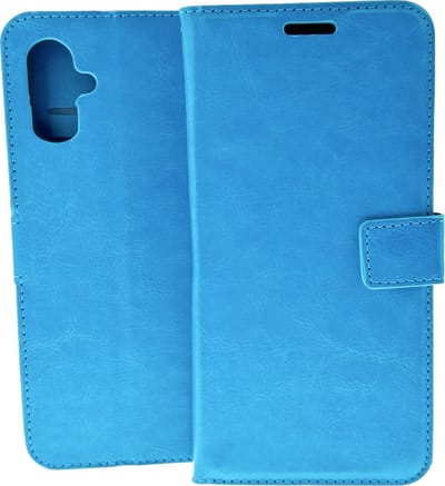 Bookcase Geschikt voor: Apple iPhone 16 Plus - Turquoise - portemonnee hoesje - ZT Accessoires