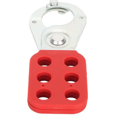 Lockout Hasp 6 Gaten Geïsoleerde Veiligheids Lockout Tagout Hasp voor Industriële Lockout Onderhoud