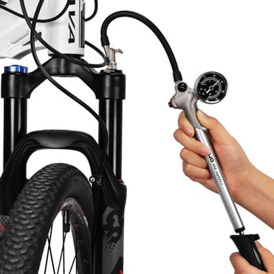 MINI Fietspomp met drukmeter en 360° Slang - High Pressure 300 PSI - Mini Bike Pump - Hand Fietspompen Racefiets Mtb