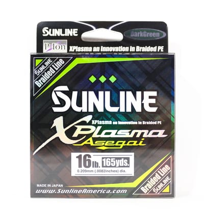 Sunline PE Line Asegai Xplasma 165yds PE 1.5 16lb Donkergroen (5127)