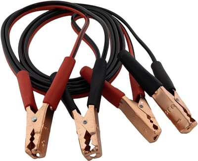 Booster Kabels - Startkabels Auto - Accu Starten - Koperen Klemmen - 12 voet - Zwart Rood