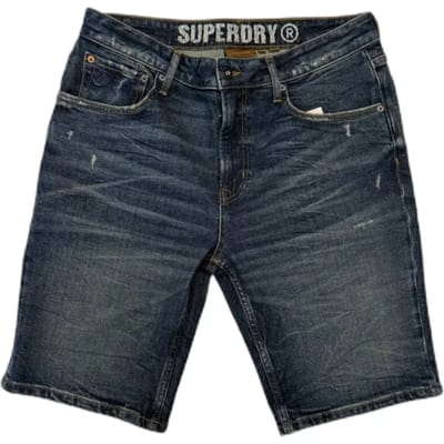 Superdry - Vintage Straight Shorts - Heren - Jeans shorts