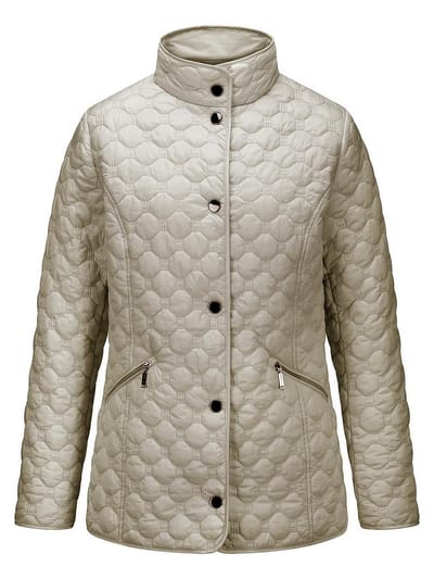 Gewatteerde jas Van Peter Hahn beige