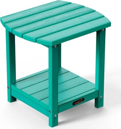 Adirondack bijzettafel - Patio salontafel - Buitenmeubilair - Vlekbestendig - 551 kg - Meerblauw