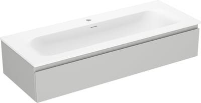 Mexen Orio badmeubel 120 cm met wastafel Vela, 1 lade, grijs mat/wit mat - 91A10-12023-1-BF62-W23M01