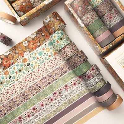12 stuks/set Vintage Chinese Paleis Stijl Washi Tape Set Scrapbooking DIY Journal Schrijfwaren Masking Plakband School Kantoor