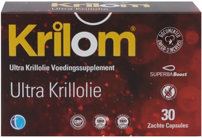 Krilom Ultra Krill Oil - Krillolie en Astaxanthine - 30 Porties