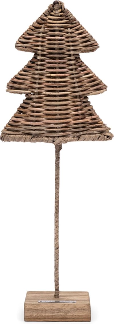 Riviera Maison Kerstboompje - Rustic Rattan Pretty Christmas Tree - Naturel - Maat M