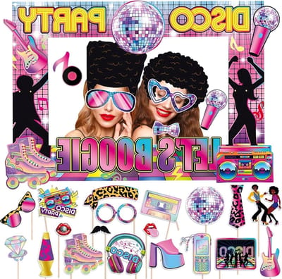 Decoratieve Neon Fotoproppen voor Feestjes, Bruiloften, Halloween en Verjaardagen - 80s Accessoires en Fotolijsten