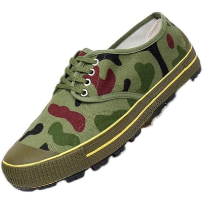 Liberation Schoenen Heren Antislip Slijtvast Werk Verdikte Rubberen Schoenen Lage Top Camouflage Canvas Zomer Werk Arbeidsverzekering Trainingsschoenen 38 black