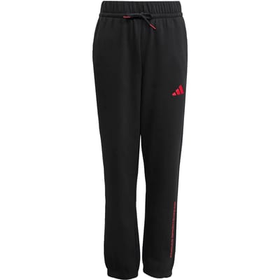 Adidas Slogan Fleece Joggers Zwart 7-8 Years Jongen