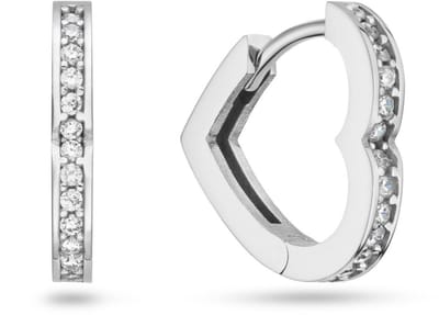 Klapoorringen Hart CZ M 925RD