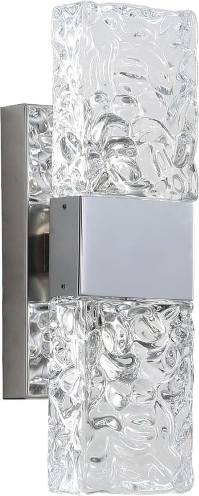 Nordic Kristallen Wandlamp - Moderne Zilveren LED Wandkandelaars Lamp, Voor Woonkamer Slaapkamer Keuken Gang Binnenverlichting (3 Kleuren Licht)
