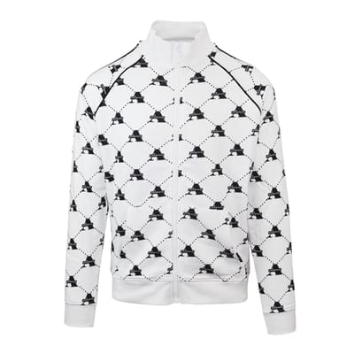 Aquascutum Heren Funnel Neck Raglan Track Jacket (Wit)