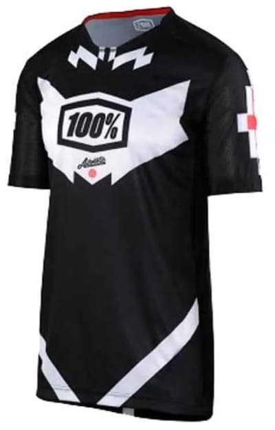 100% Airmatic Jeromino Enduro/Trail Jersey korte mouwen zwart Maat XL