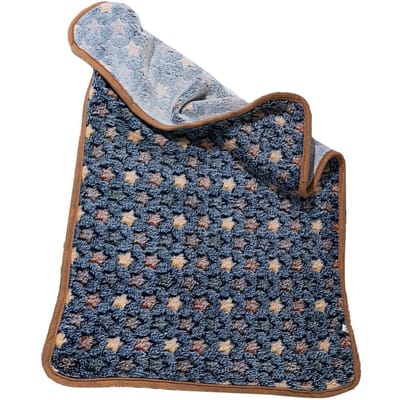 Warme Huisdierdeken Herfst Winter Kleine Ster Print Pluizig Koudebestendig Hond Kat Deken voor Puppy's Honden S blauw