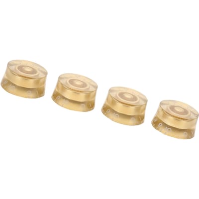 Lot de 4 boutons de contrôle de volume et de tonalité pour guitare Les Paul (Or) beige
