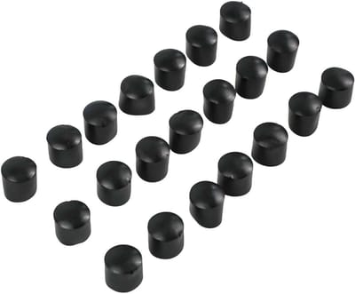 Rubberen Stoelhoesjes - Vloerbeschermers Stoel - Meubels Beschermen - Antislip Ontwerp - 20 stuks 14 mm - Zwart