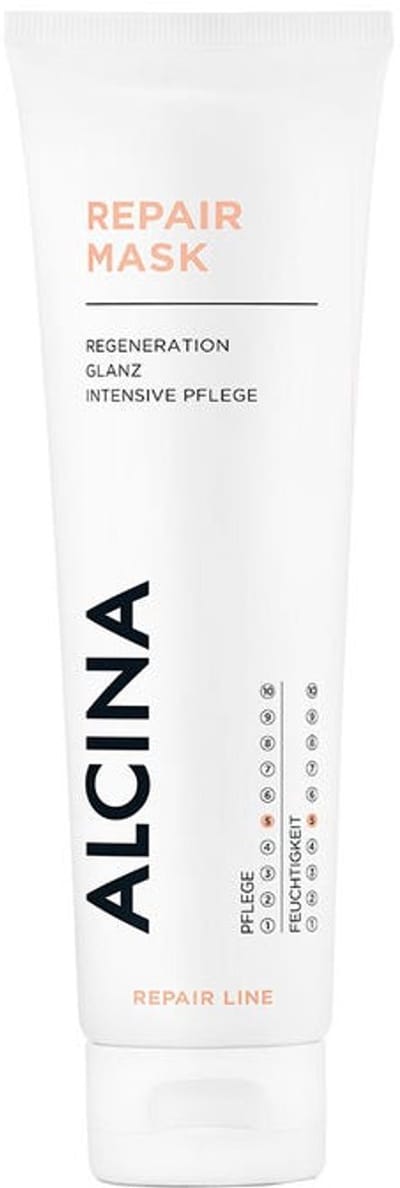 ALCINA Repair Mask 150ml - Regenerating for Dry and Damaged Hair - Improved Combability - Shiny Hair