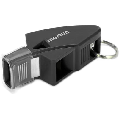 Fluit Competitiefluit E met Lanyard en Opbergdoosje voor Coaches Scheidsrechters en KinderenZwart black