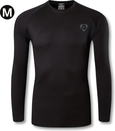 Livano Rash Guard - Surf Shirt - Zwemkleding - UV Beschermende Kleding - Voor Zwemmen - Surfen - Duiken - Zwart - Maat M
