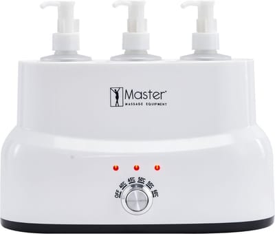 Elektrische Massage Olie Verwarmer Met 3 Dispensers – Flessen Warmer Massageolie – Oliewarmer – Aangenamere Massages – Eenvoudig