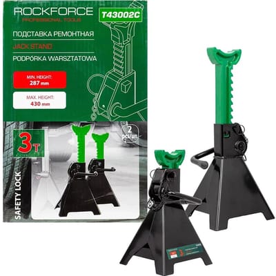 Rockforce RF-T43002C - Ondersteunende Standaard - 3 ton - 295-415 mm - Veiligheidsblokkeer