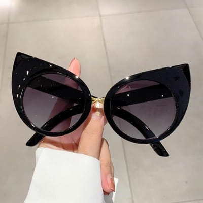 Lunettes de Soleil Mode Rétro Vintage Style Oeil de Chat Protection Solaire Femmes Adultes Lunettes de Soleil Vision Dégradée Lentilles Optiques Simple Minimaliste 1PC