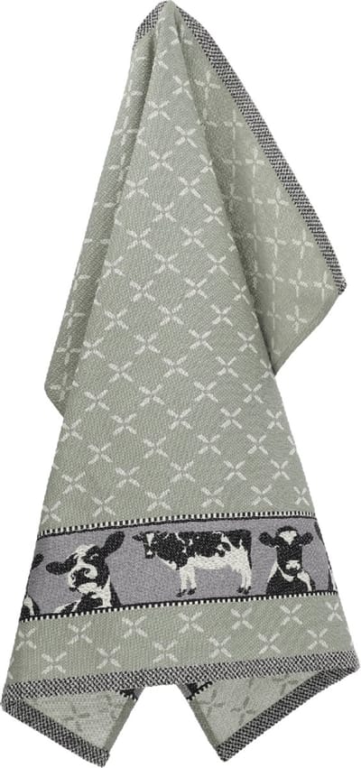 Bunzlau Castle Tea Towel Sheep - Dark green