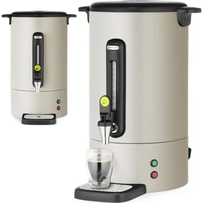 HENDI Percolator - Warme dranken - Roestvast staal - Non-drip kraan - 14L - Lichtgrijs