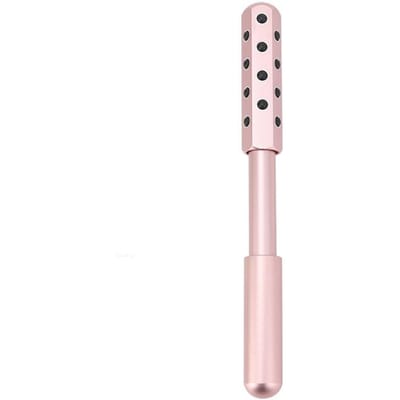 Professionele Schoonheidsroller Gezichtsroller Set 24 Germanium Gezichtsmassagegereedschap Gua Sha voor Huidverstrakking Verzorging rosé gouden kleur