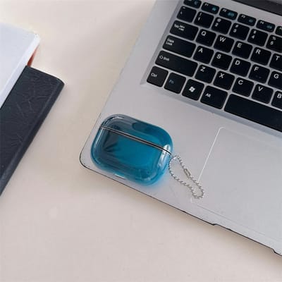 Lichtgevende Kwicksand Oortelefoonhoesje voor AirPods 2 3 4 Pro 2 3 Bewegend Zand Glitters Koptelefoonhoesje Gloeit in het Donker Luxe Briljante Schelp For Airpods4