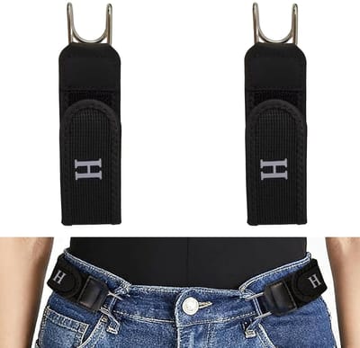 Dailygoods- Riem zonder gesp - Elastische Riem - Onzichtbare Heupriem - Zijdelings Verstelbaar - Uniseks - Duurzaam Comfort
