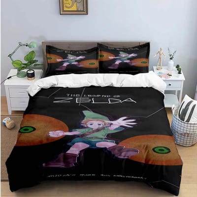Prachtige Spel Z-Zelda Beddengoed Sets Prachtige Set Dekbedovertrek Beddekenset Beddengoed Set Luxe Cadeau Huis Textiel AU King(245*210cm)3pcs