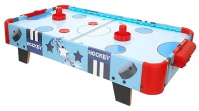 Air hockeytafel voor kinderen - Compacte tafel met LED verlichting 60 x 32 x 13 cm