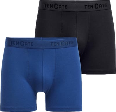 ten Cate Shorts - 4-pack - ondergoed voor Jongens – Blauw / Zwart – Comfortabel Katoen Ondergoed – Ademend & Zacht – Voordeelverpakking - Maat 98/104