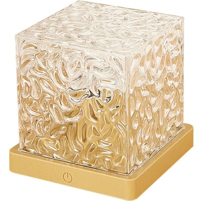 Roterend Waterrimpel Licht Sfeerlicht Slaapkamer Nachtlampje Nachtkastje Bureau Tafellamp 16 Kleuren type 1 beige