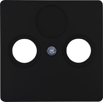 KOPP - Afdekplaat/Centraalplaat - Paris HK05 - Televisie/Radio - Coax - Mat Zwart