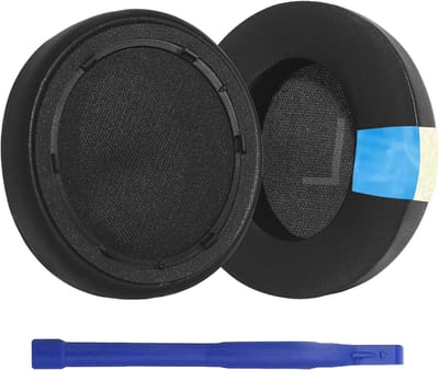 Vervangende oorkussens voor Anker Soundcore Space Q45 - Zacht traagschuim met coole geltextuur voor optimaal comfort en geluidsisolatie (GL zwart)