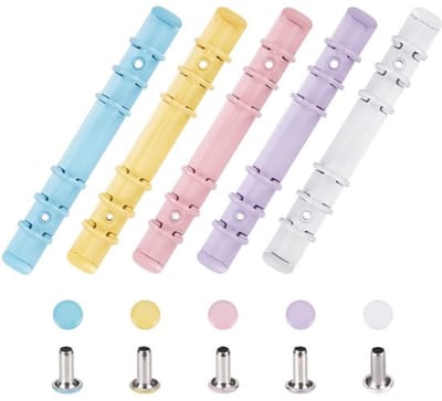 Dailygoody - Ringbandclips - Kleurige metalen clips - Voor mappen