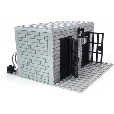 Doe-het-zelf militaire bouwstenen moc set prikkeldraad montage cel kleine deeltjes bouwsteen onderdelen voor creatief spel no box gray