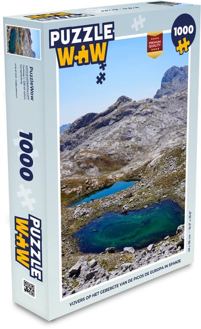 Puzzel Vijvers op het gebergte van de Picos de Europa in Spanje - Legpuzzel - Puzzel 1000 stukjes volwassenen