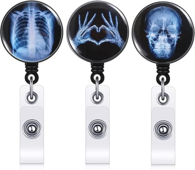 Badgehouders Set - Naamkaarthouder Clip - Identificatie Tonen - Intrekbare Clip - 3.2cm Diameter