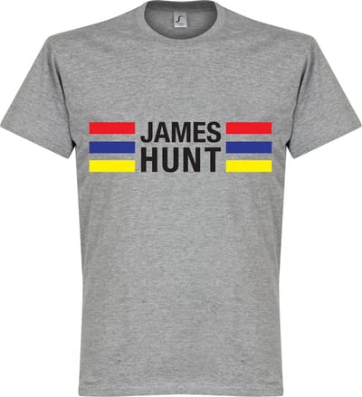 James Hunt Stripes T-Shirt - Grijs - XL