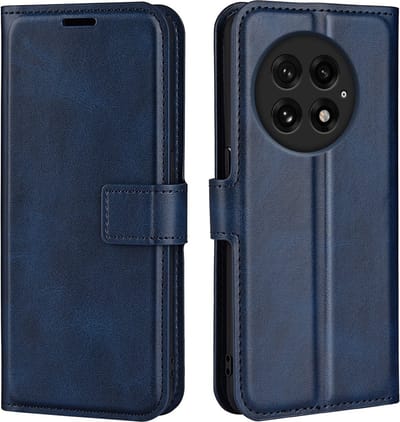 Coverup Hoesje - Geschikt voor OnePlus 13 Hoesje - Coverup Deluxe Book Case - Blauw