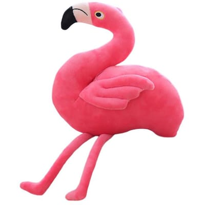 Fantastisch Roze Flamingo Pluche Speelgoed Gevuld Langbenige Vogel Dier Kussen Huisdecoratie Pluche Vriendin Cadeau 15cm donkerroze kleur