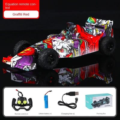 Mini voiture télécommandée F1, Rechargeable, course mobile, durable, 2.4G, haute vitesse, dérive, sport, jouet pour garçons, cadeaux pour enfants, nouvelle collection rouge