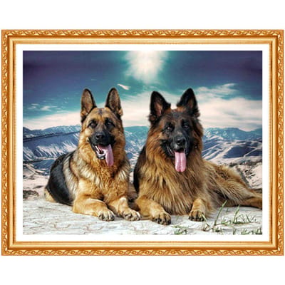 5D DIY Diamant Borduurwerk Verkoop Dier Duitse Herdershond Huisdier Diamant Schilderij Kruissteek Kits 30X40CM