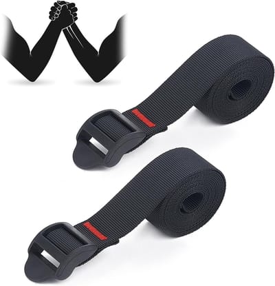 SnelShoppen - 2 stuks ijzeren arm competitiebanden met antislip, trainingsriem met zwarte kunststof gesp, hoogwaardig polypropyleen, ideaal voor krach